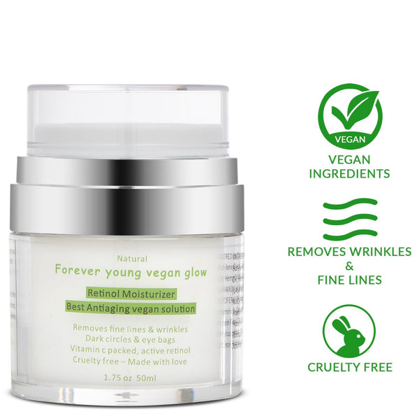 Forever Young Vegan CBD and Retinol Moisturizer - Forever young vegan skincare